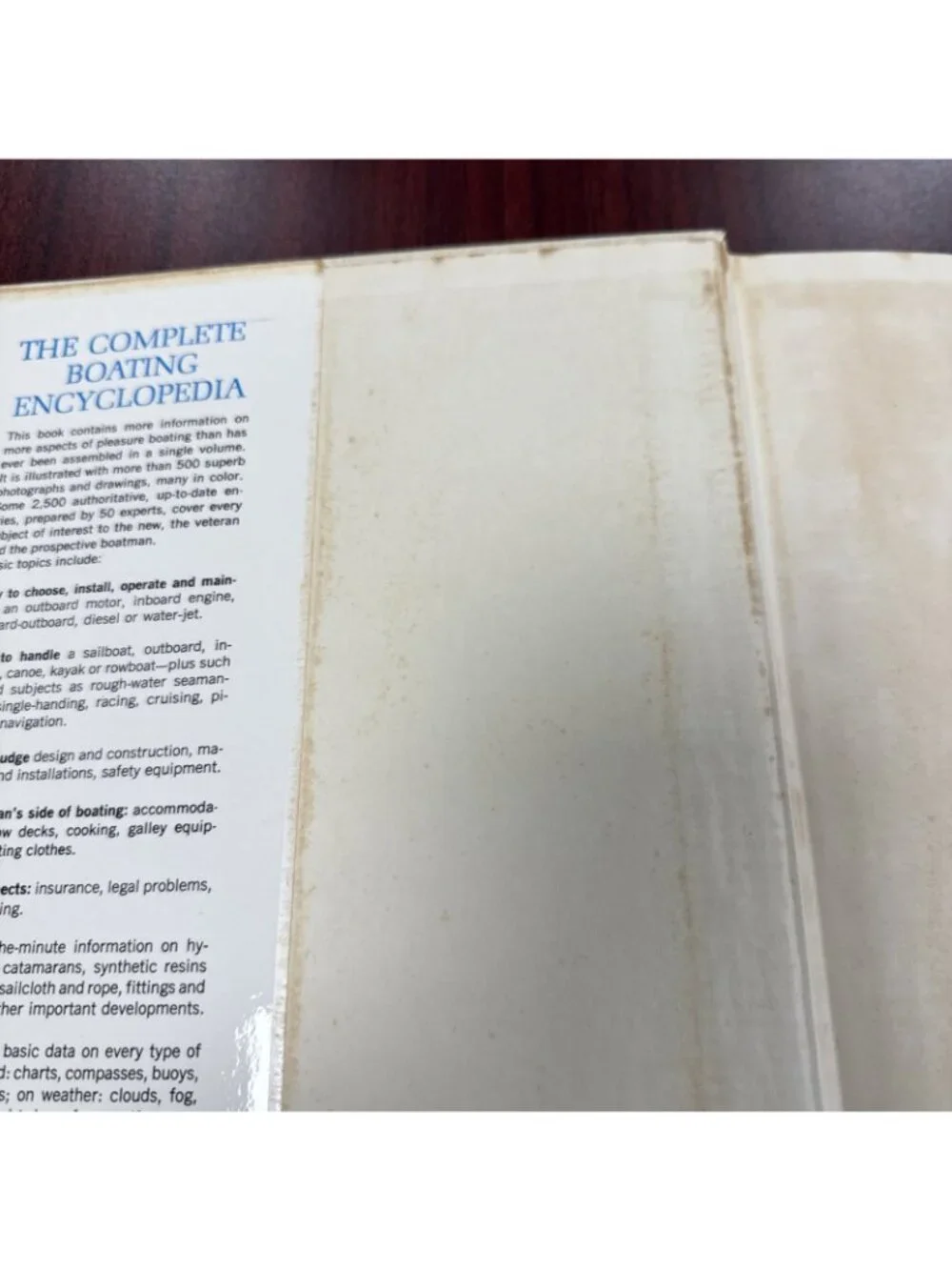 Vintage 1964 The Complete Boating Encyclopedia Morris Weeks Jr